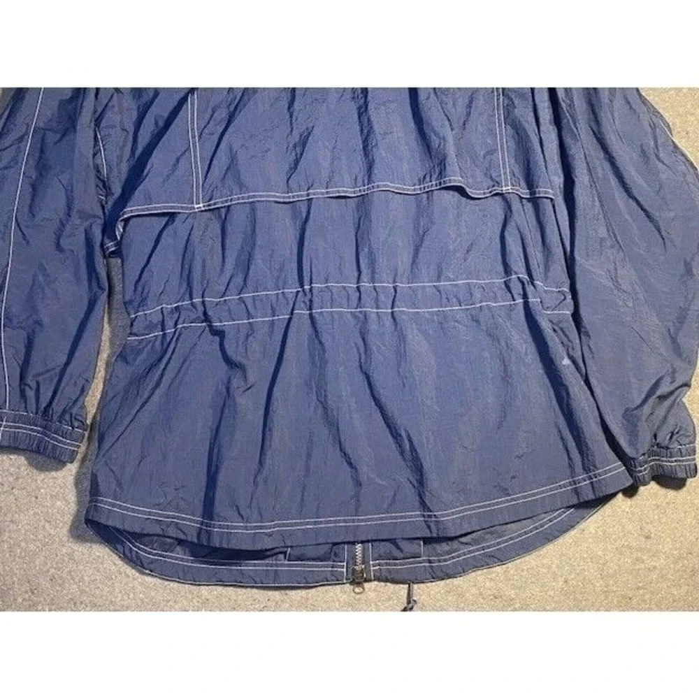 REEBOK VINTAGE Zip Up WINDBREAKER‎ Jacket Men's LARGE BLUE